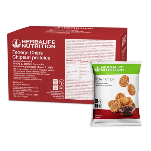 Protein Chips with Barbecue flavor - 10 packets per package