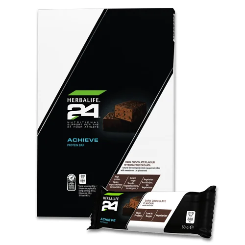 H24 Achieve Protein Bars with Dark Chocolate flavor - 6 pieces per package